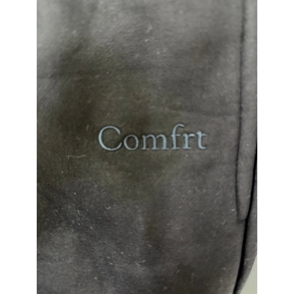 Comfrt Womens Black Heavyweight Fleece Jogger Sweatpants Large NEW